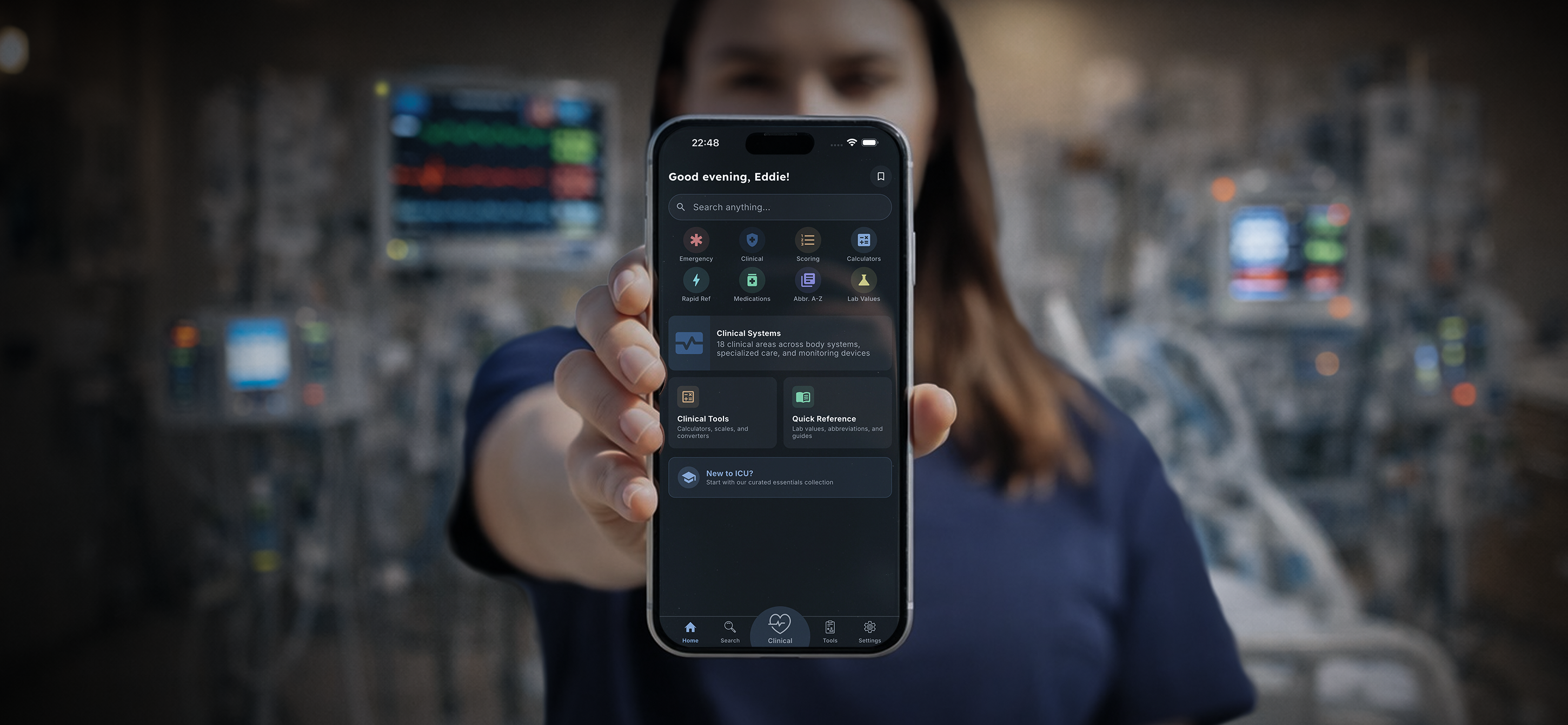 ICU Advantage Rapid Reference App